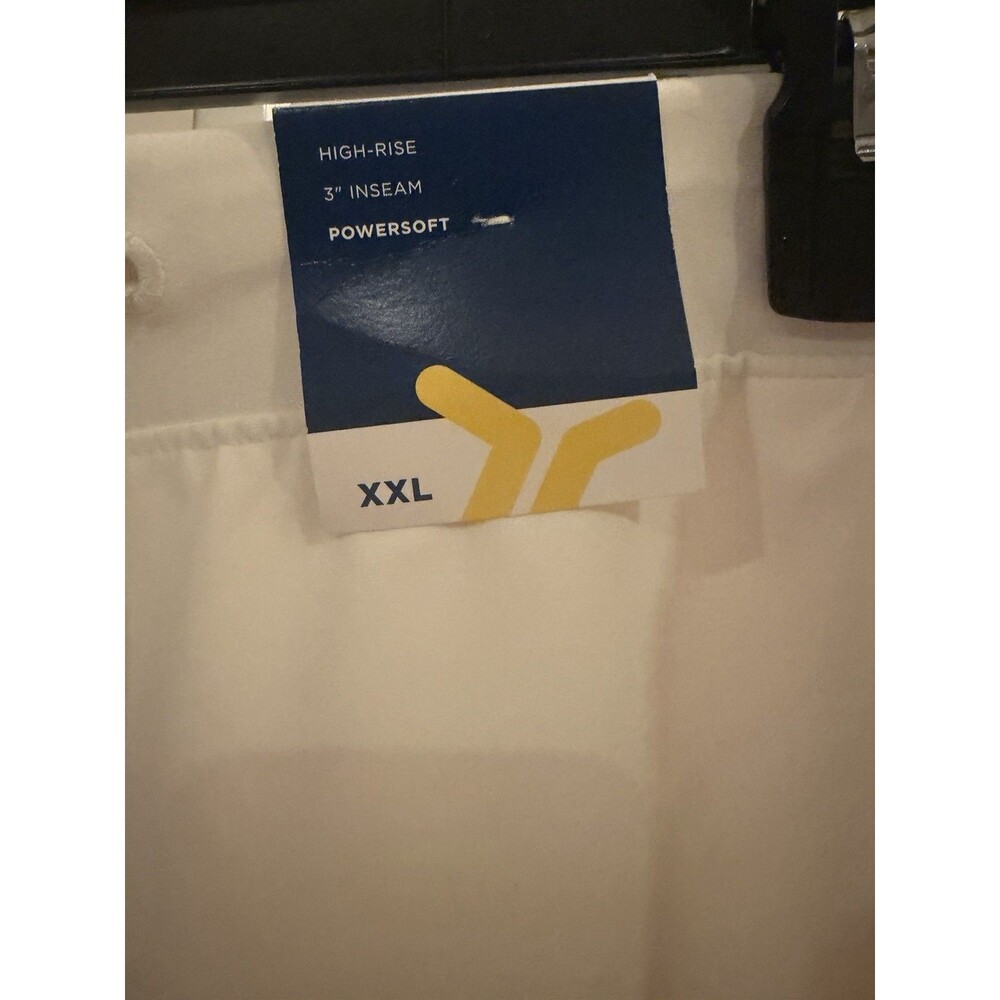 Old Navy White High-Waisted Ivory Powersoft 3” Seam Shorts XXL Active - Picture 4 of 9